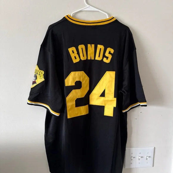 Mitchell & Ness Black and Gold Pirates Jersey